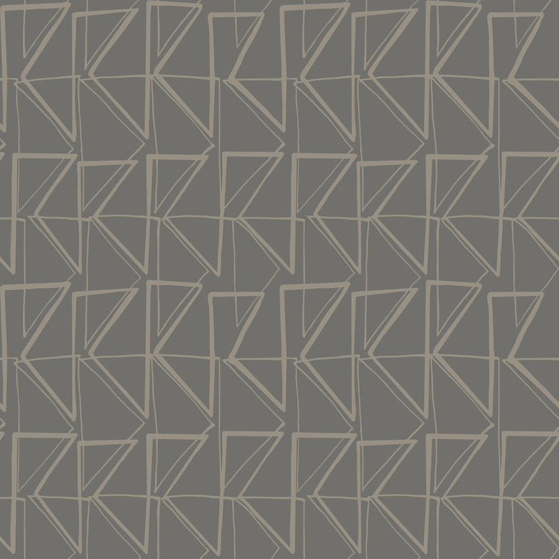 media image for Love Triangles Peel & Stick Wallpaper in Grey and Metallic Glint from the Risky Business III Collection by York Wallcoverings 229