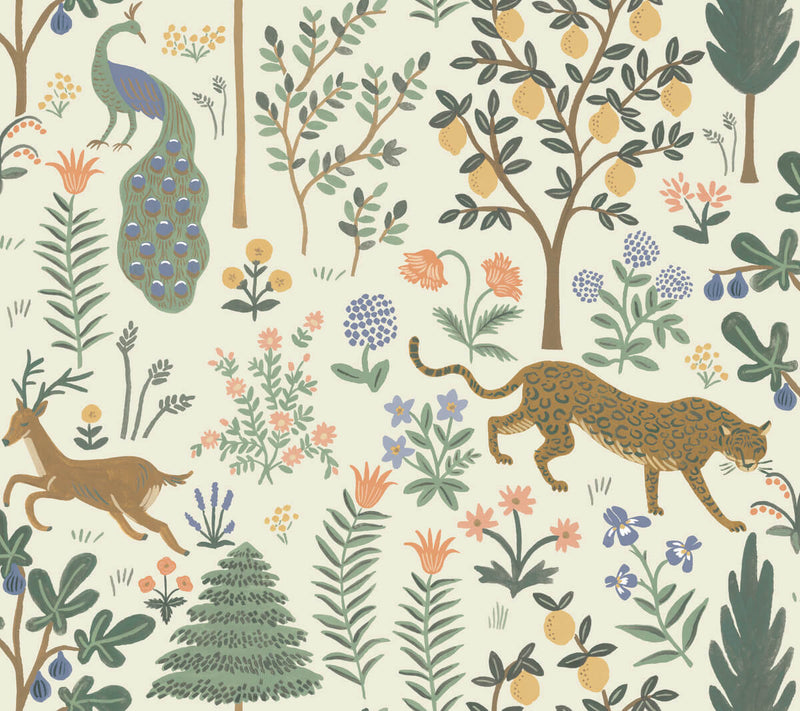 media image for Menagerie Peel & Stick Wallpaper in Cream by York Wallcoverings 284