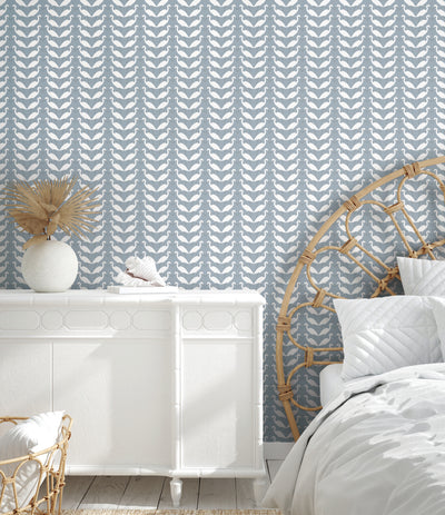 product image for Elegant Birds Blue Peel & Stick Wallpaper by York Wallcoverings 46