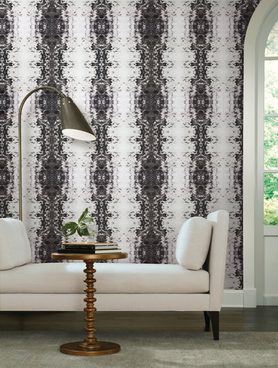 product image for Marbled Appaloosa Black Peel & Stick Wallpaper by York Wallcoverings 96