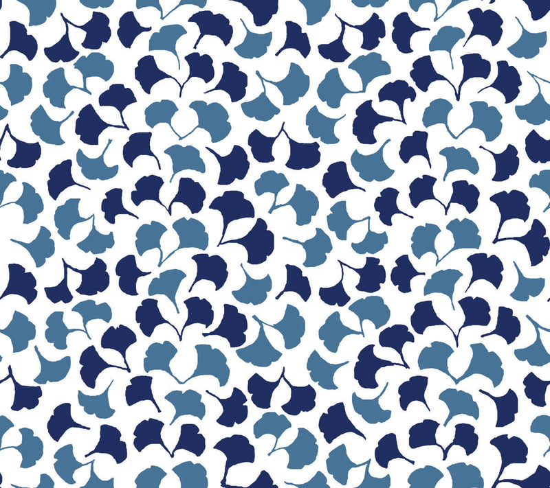 media image for Forest Glade Navy Blue Peel & Stick Wallpaper from the Madcap Cottage Collection by York Wallcoverings 230