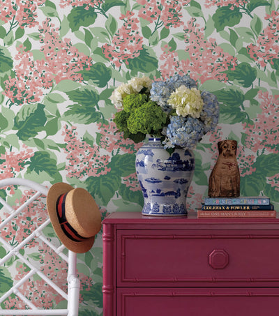 product image for Bar Harbor Southampton Pink Peel & Stick Wallpaper from Madcap Cottage Collection by York Wallcoverings 93