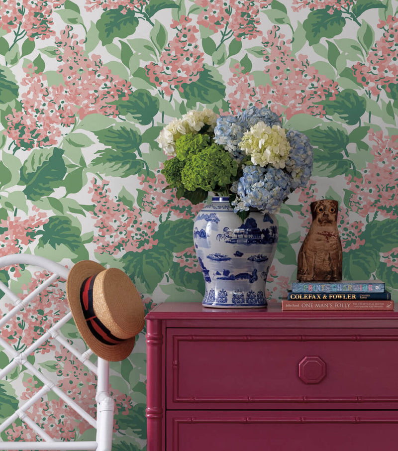 media image for Bar Harbor Southampton Pink Peel & Stick Wallpaper from Madcap Cottage Collection by York Wallcoverings 239