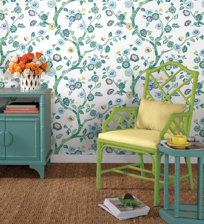 product image for Temple Garden Barbados Green Peel & Stick Wallpaper from Madcap Cottage Collection by York Wallcoverings 95