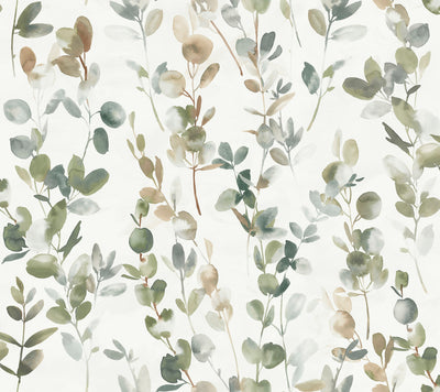 product image for Eucalyptus Green Joyful Peel & Stick Wallpaper by Candice Olson 35