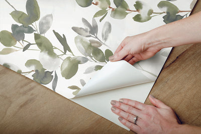 product image for Eucalyptus Green Joyful Peel & Stick Wallpaper by Candice Olson 35