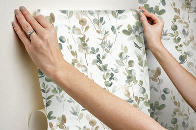 product image for Eucalyptus Green Joyful Peel & Stick Wallpaper by Candice Olson 62