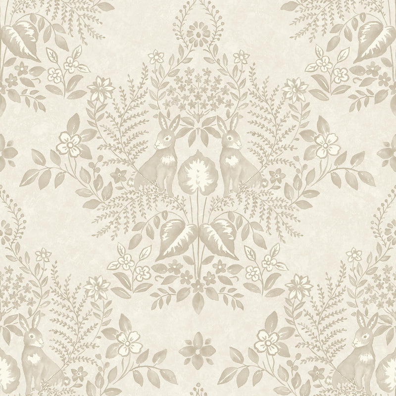media image for Cottontail Toile Peel & Stick Wallpaper in Wicker 262