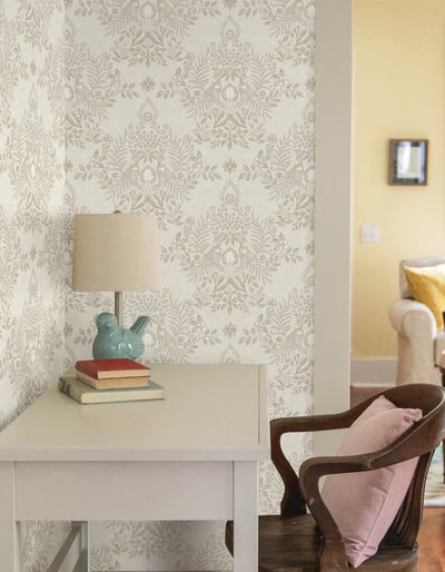 product image for Cottontail Toile Peel & Stick Wallpaper in Wicker 79