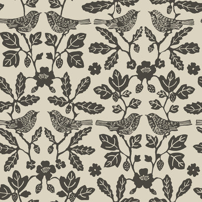 product image for Sparrow & Oak Peel & Stick Wallpaper in Linen/Charcoal 68