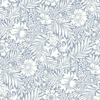 product image for Modern Acanthus Peel & Stick Wallpaper in Wedgewood Blue 15