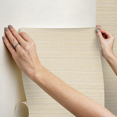 product image for Tick Mark Texture Peel & Stick Wallpaper in Warm Wheat 35