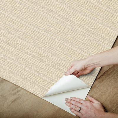 product image for Tick Mark Texture Peel & Stick Wallpaper in Warm Wheat 99