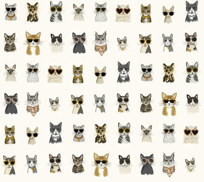 product image of sample cool cats grey gold peel and stick wallpaper by york wallcoverings 1 543