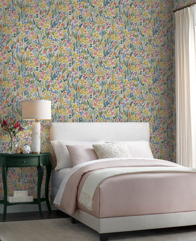 product image for Lea White Peel & Stick Wallpaper by York Wallcoverings 73