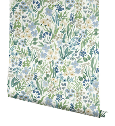 product image for Lea Indigo Peel & Stick Wallpaper by York Wallcoverings 3