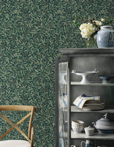 product image for Willowberry Emerald Peel & Stick Wallpaper by York Wallcoverings 32