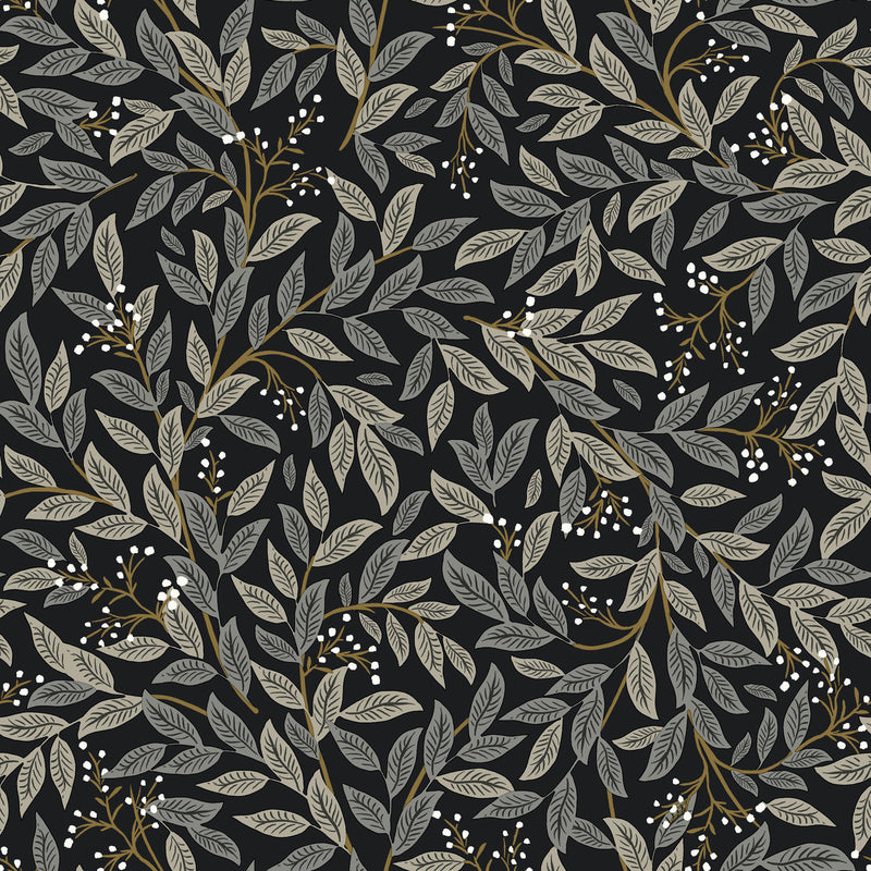 media image for Willowberry Black Peel & Stick Wallpaper by York Wallcoverings 272