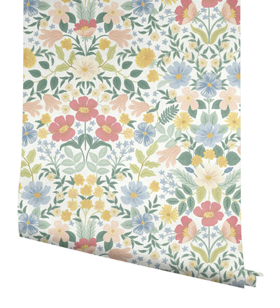 product image for Bramble Garden Pastel Multi Peel & Stick Wallpaper by York Wallcoverings 38