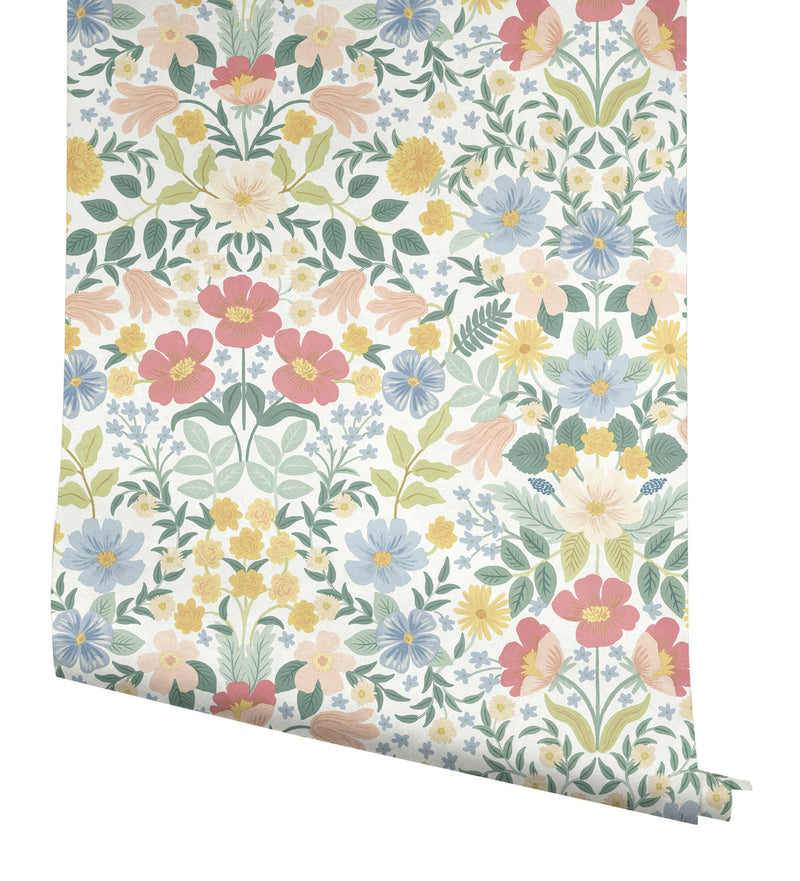 media image for Bramble Garden Pastel Multi Peel & Stick Wallpaper by York Wallcoverings 28