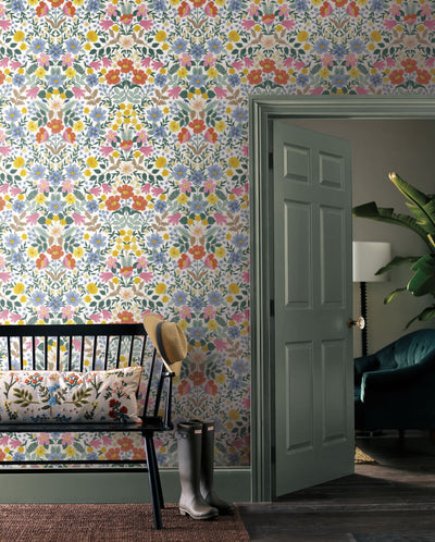 product image for Bramble Garden White Peel & Stick Wallpaper by York Wallcoverings 62