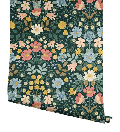 product image for Bramble Garden Emerald Peel & Stick Wallpaper by York Wallcoverings 76