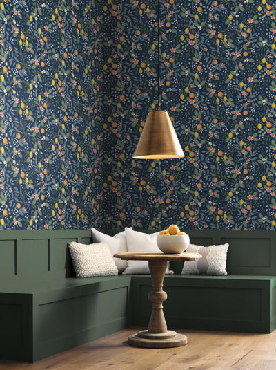 product image for Citrus Grove Navy Peel & Stick Wallpaper by York Wallcoverings 8