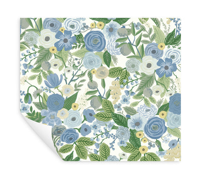 product image for Garden Party Blue/Green Multi Peel & Stick Wallpaper by York Wallcoverings 59