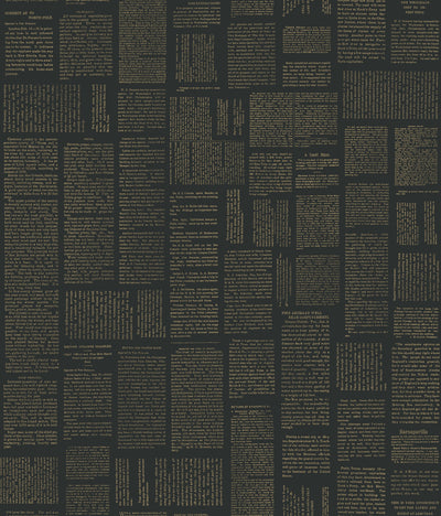 product image of Crafted Editorial Black/Gold Peel & Stick Wallpaper by Joanna Gaines 512