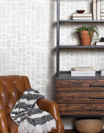 product image for Crafted Editorial Charcoal Peel & Stick Wallpaper by Joanna Gaines 97