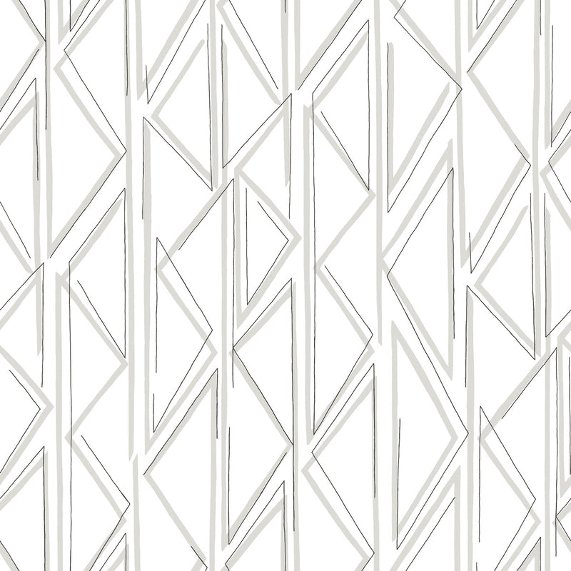 media image for Sideways Sketch Grey Peel & Stick Wallpaper by Joanna Gaines 282