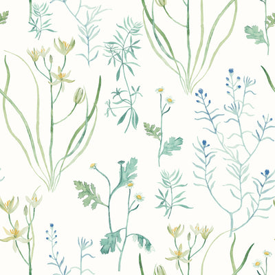 product image of Alpine Botanical Peel & Stick Wallpaper in Blue 58