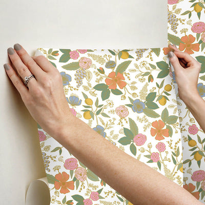 product image for Colette Peel & Stick Wallpaper in Rose Multi 98