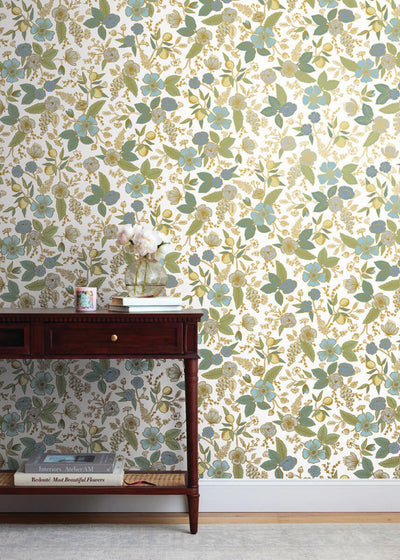 product image for Colette Peel & Stick Wallpaper in Blue Multi 39