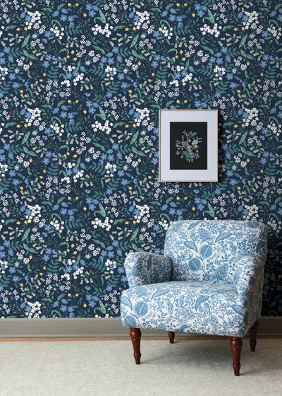 product image for Sweetbrier Peel & Stick Wallpaper in Navy 30