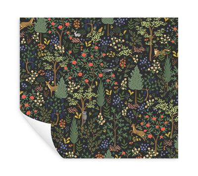 product image for Woodland Peel & Stick Wallpaper in Black 81