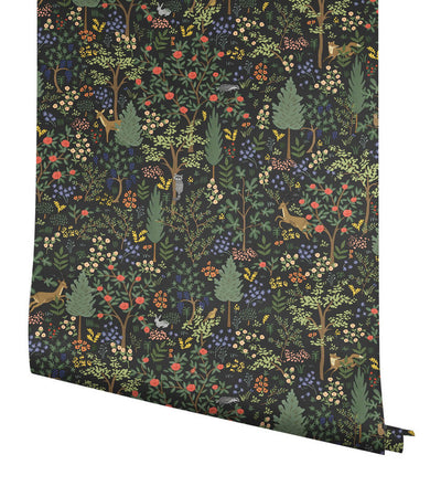 product image for Woodland Peel & Stick Wallpaper in Black 11