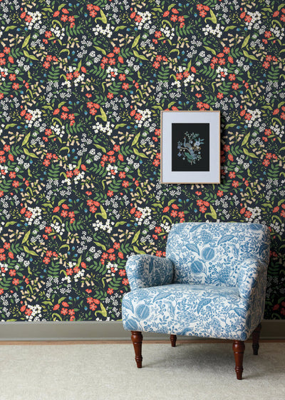 product image for Sweetbrier Peel & Stick Wallpaper in Black 9