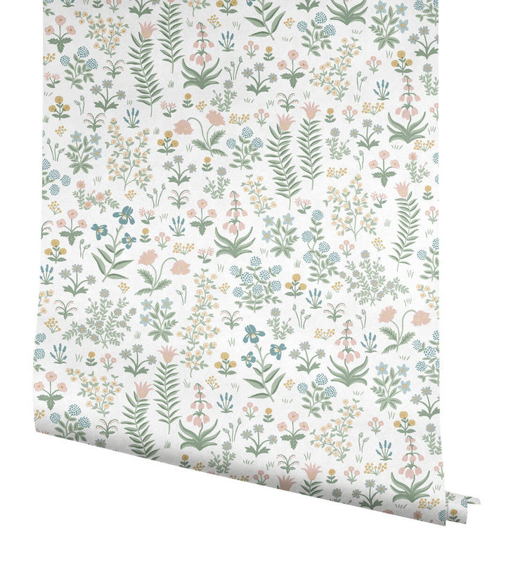 media image for Menagerie Garden Peel & Stick Wallpaper in Blush Multi 271