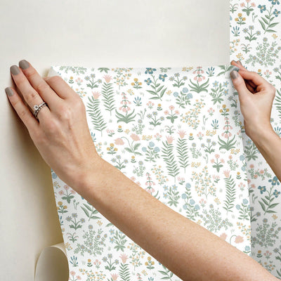 product image for Menagerie Garden Peel & Stick Wallpaper in Blush Multi 93