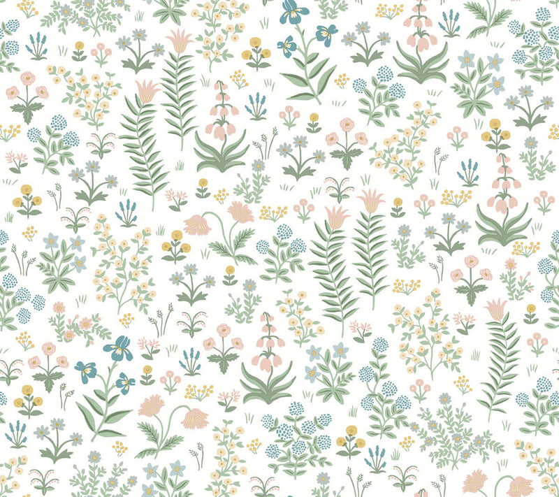 media image for Menagerie Garden Peel & Stick Wallpaper in Blush Multi 26