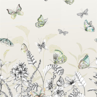 product image of Papillons Wall Mural in Birch from the Mandora Collection by Designers Guild 595
