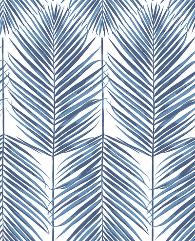 product image of Paradise Palm Peel-and-Stick Wallpaper in Blue by NextWall 582