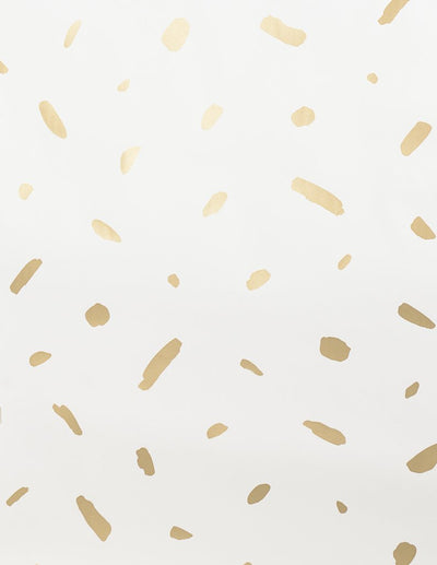 product image for Pas de Trois Wallpaper in Gold on Cream design by Thatcher Studio 94