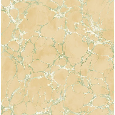 product image of Patina Marble Wallpaper in Beige and Green by Seabrook Wallcoverings 557