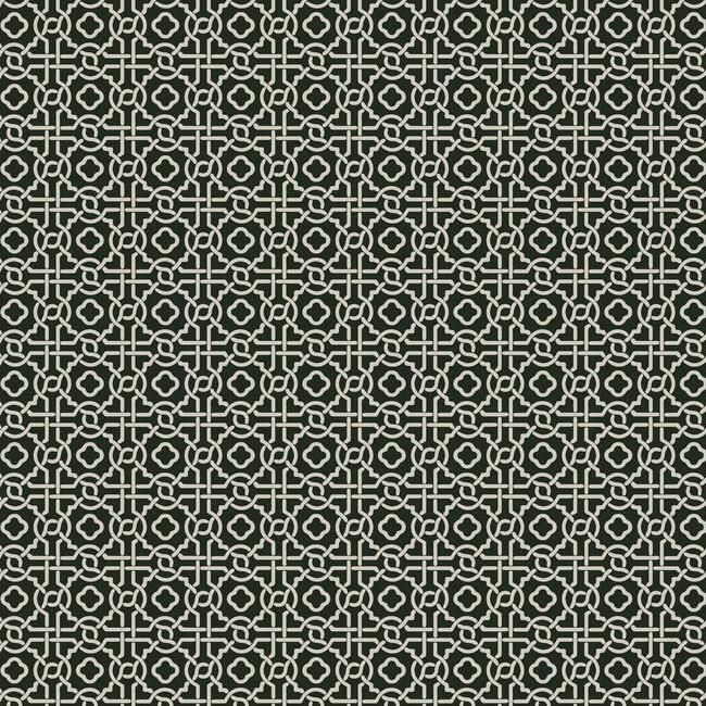 Shop Sample Pergola Lattice Wallpaper in Black and Taupe from the ...