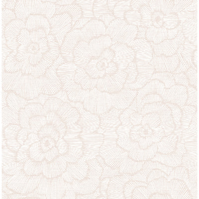product image of Periwinkle Textured Floral Wallpaper in Pink from the Pacifica Collection by Brewster Home Fashions 590