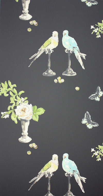 product image of Perroquet Wallpaper in Dark Multi by Nina Campbell for Osborne & Little 551