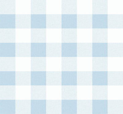 product image for Picnic Plaid Wallpaper in Blue Oasis from the Beach House Collection by Seabrook Wallcoverings 6