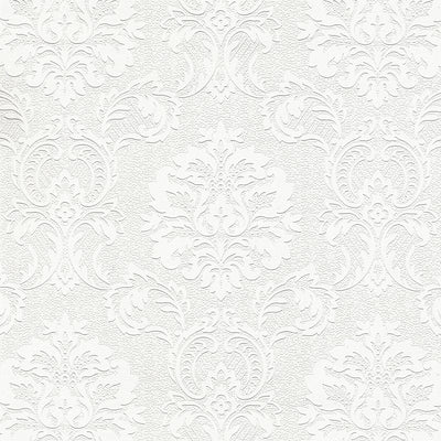 product image of Plouf White Damask Paintable Wallpaper by Brewster Home Fashions 57